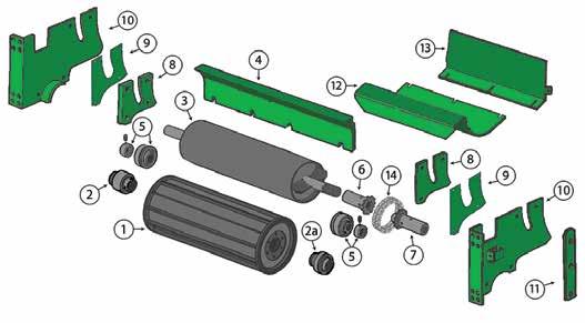 KOOIMA REPLACEMENT PARTS TO FIT 6000 SERIES JOHN DEERE FORAGE HARVESTERS K50090 Feed roll, lower front AZ50090/AZ101149 1,080.00 ea. To fit all 6000 series harvesters 56.4 lbs.