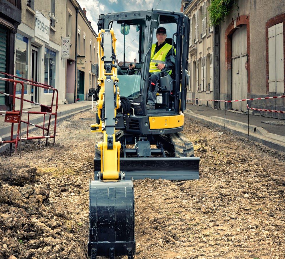 MINI-EXCAVATOR ViO33-6 Operating weight Engine gross power Digging force (arm) Digging