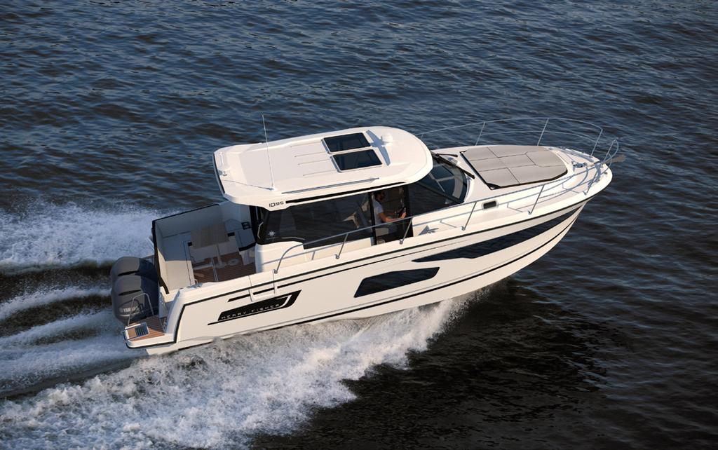 MERRY FISHER 1095: THE JOY OF CRUISING In the pure tradition of the Merry Fisher line, the Merry Fisher 1095 is a weekender and an ideal family cruiser.