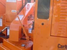 12 CHIPPER MACHINE OPERATION CLUTCH ENGAGEMENT The clutch is to be engaged and disengaged at low engine speeds only. NEVER ENGAGE OR DISENGAGE THE PTO/CLUTCH AT ENGINE SPEEDS IN EXCESS OF 1200 RPM.