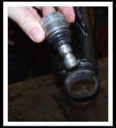 NOTE: A press is suggested for removing and replacing the ball joints.