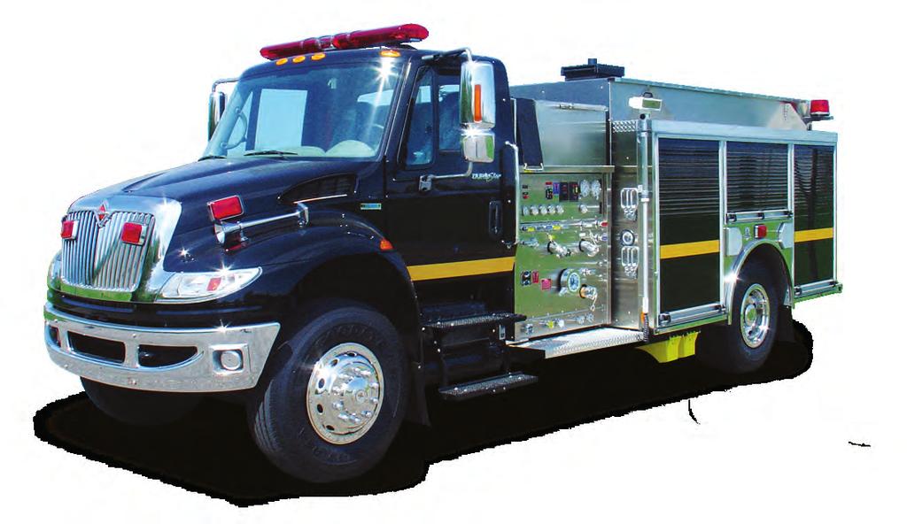 Stainless steel high rescue style body with roll-up doors offer easy and efficient