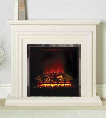 Bra mwell Eco 1142mm (45 ) Electric fireplace in Marfil marble
