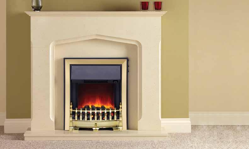 widescreen electric fire in Chrome finish Devonshire 858mm (34 )