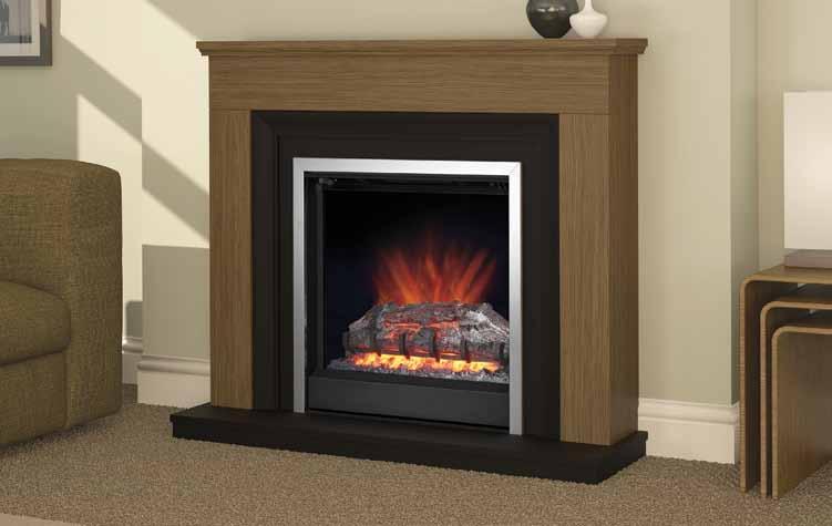 Ha nbury 1118mm (44 ) Electric fireplace in Country
