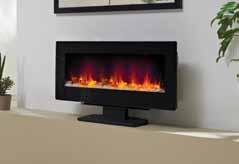Ambient Back Lighting Our Amari, Orlando and Quattro fires have ambient back lighting in Blue, Orange and Purple to create different moods in your home Being wall mounted, these fires don t need to