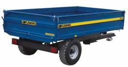 Grain sides optional. Galvanised option by special order TR4 Trailer 4000 Kg capacity Size 3m x 1.9m x 0.