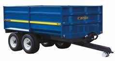 10 Ton Tipping Trailer (TR10) Ideal general purpose trailer with a large capacity of 10,000kg Reinforced half sides for easy fitting with reinforced hinge points All 4 side of the trailer are
