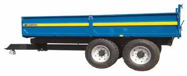 fitted in protective channel Spring suspension creates less stress on the trailer structure resulting in longer maintenance free operation Slim-line reinforced draw-bar with galvanised parking shoe,