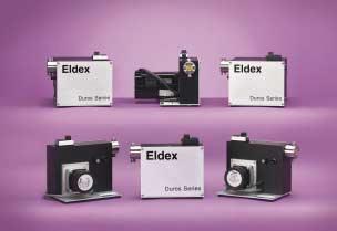 Duros Series The Duros Series of metering pumps from Eldex combines the low price of a mechanically controlled pump with the performance and convenience of much more expensive pumps.