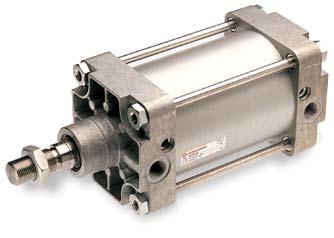 Actuators ISO/VDMA Cylinders RA/8000, RA/8000/M Double acting Ø 32 to 320 mm Conforms to ISO 6431, VDMA 24562 and NFE 49-003-1 High performance, ruggedness and reliability Extensive range of
