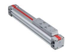 LINTRA PLUS Rodless cylinders M/146000, M/146100, Internal and external guided Double acting Ø 32 to 50 mm New lightweight design extrusion with universal mounting grooves Proven and patented sealing