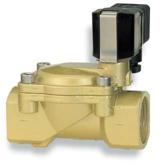 Valves Buschjost 82400 Series Indirect solenoid actuated diaphragm valves 8 to 50 mm orifice (ND) 2/2, NC, G1/8 to G2 a a b A P b High flow rate Damped operation Clear compact design Solenoid