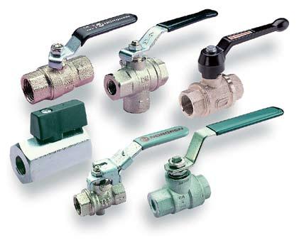 Ball valves 60, 61 Series Brass 1/8" to 4" BSP Precision engineered shut-off valves. Minimum resistance to fluid flow. Positive quick open/shut action. Flow in either direction (except exhaust type).
