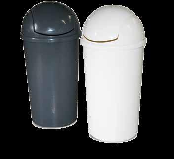 hygienic hands free bin Tight fitting, overlapping lid with locking handle vailable in