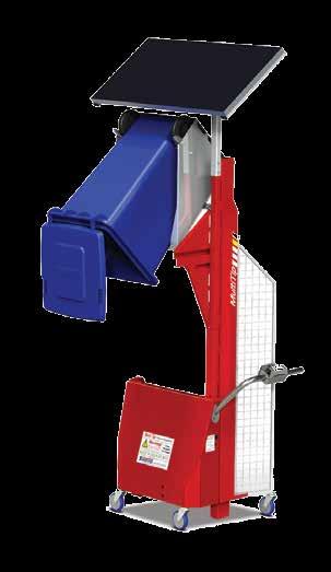 The Multi-tip's effortless operation allows the operator to simply wheel the bin into