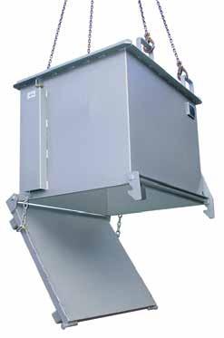 Drop Bottom bin The Drop Bottom Bin is a heavy duty unit manufactured from 3mm plate and is