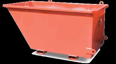 Heavy Duty Crane Bin This bin is a heavy duty bin suitable for products such as sand, gravel, excavation waste and scrap metal.