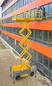 Scissor Lifts (Rough Terrain) are ideal for areas that require a large working area in