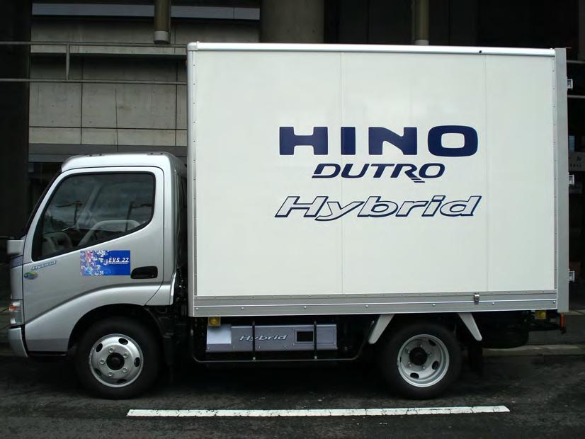 22 Outlook C: HEVs worldwide Fig. 22.5 Hino Dutro diesel electric hybrid distribution truck. (Photo: M. van Walwijk.