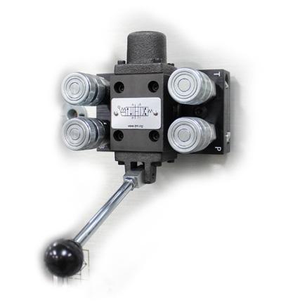 DIRECTIONAL CONTROL VALVES OPEN-CENTER - HANDLEVER-OPERATED (3-position, 4-way) *MF100BH-DCV-OC-LO-3/4 Type of actuation: Spool centering: Valve size:
