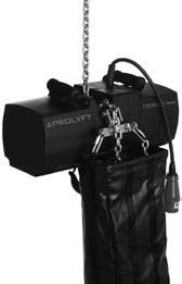 Chain bag (Optional Accessory) 1. It is strongly recommended to use a chain bag with the Prolyft. Chain bags like shown in Figure 1 are available from the manufacturer/supplier.