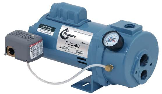 CONVERTIBLE PJC The PJC injection centrifugal pump with convertible ejector is built for either shallow well or deep well applications. It is ideal for a summer cottage or a country house.