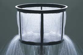 UNIQUE FEATURES: Shower head is built into strainer basket One piece polyethylene fan housing Built-in overrunning