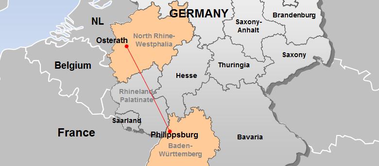 ULTRANET, Germany, 2021 World s first HVDC PLUS with full-bridge converter, Hybrid Overhead Lines Customer Amprion / TransnetBW Bipole Project Name Location ULTRANET Osterath Philippsburg, Germany