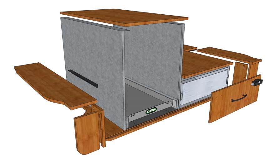 Typical Fridgepack 1 DIY Setup Your Complete 4wd Storage Solution! Fridge Side Panel Available in Galvanised Steel or Aluminium to match your drawers.