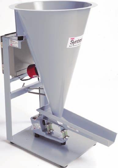 Syntron volumetric feeder machines Syntron volumetric feeder machines Total control in material handling for feeding, blending or packaging Simple design and flexible control account for the