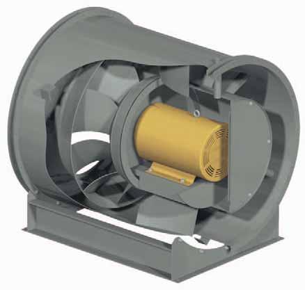 Direct Drive QMXD-HP QMXD-HP is the direct drive version of the QMX-HP. Performance ranges from 6 to 92, CFM with static pressures to 9 w.g. The QMXD-HP is available in 17 sizes from 9 to 54 and wheel widths from 6% to 1%.