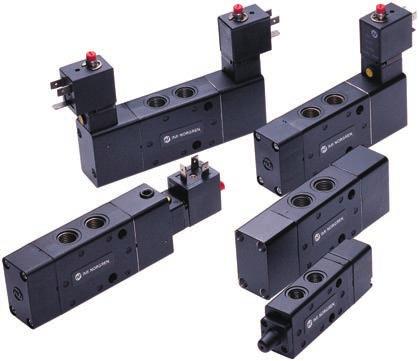 > > Port size: G/8 & G/4 > > Low and high power solenoid coil options > > End, side or face mounting solenoids > > Light weight corrosion resistant materials > > Option for manual override acting