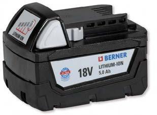 18V 5.0Ah Battery s Consistently high battery performance.