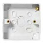 WIRING ACCESSORIES // WHITE SLIM PROFILE WIRING ACCESSORIES // WHITE SLIM PROFILE 13A FUSED CONNECTION UNITS FLEX OUTLET OUTLET PLATE 45A SWITCHES 45A