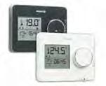 50 Digital room thermostat with easy visible blue luminescent screen displaying current room temperature.