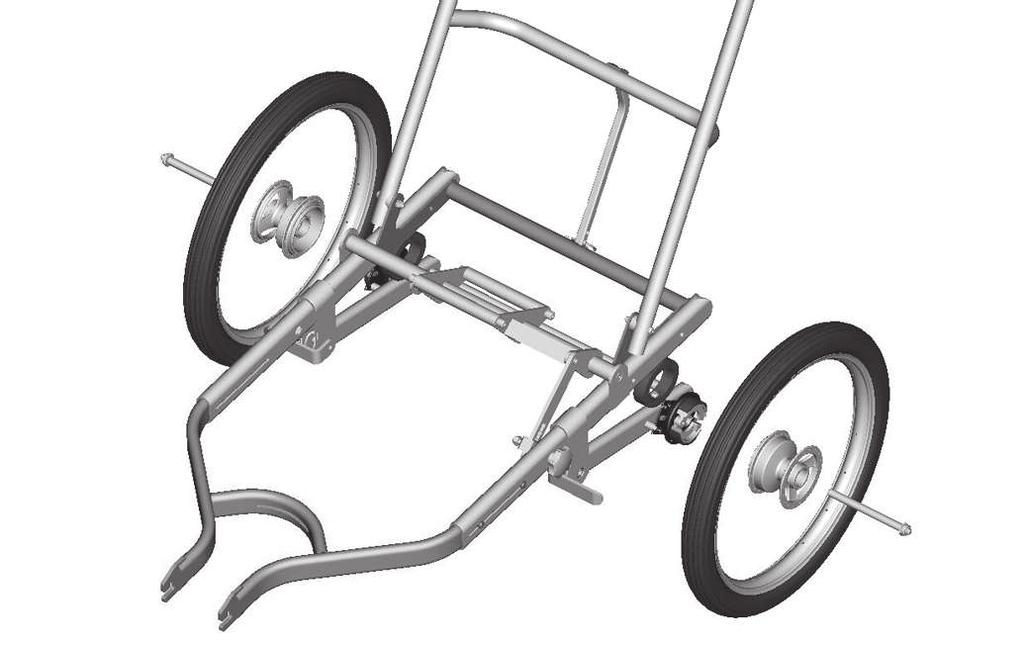 13 Installing the front wheel 1) Insert the front wheel with the splash guard into the fork and