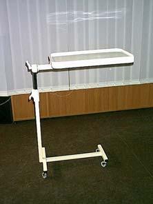 450206 OVERBED TABLE Adjustable height thermoformed ABS top.