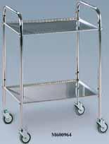 TROLLEY 45800 MEDICAZIONE PLUS TROLLEY With removable trays Stainless steel frame mounted on castors Ø 80 mm.