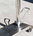 BOWL STANDS 27456 SINGLE BOWL STAND 27457 DOUBLE BOWL STAND Chrome plated steel stand with stainless steel base and 5 plastic