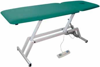 ADJUSTABLE HEIGHT ELECTRIC TABLE 27632 TREATMENT TABLE - any colour** 27633 TREATMENT TABLE - blue* 27634 TREATMENT TABLE - cream* 27635 TREATMENT TABLE - black* Sturdy and highly stable examination