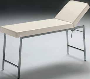 Comes complete with mattress. Upholstery in two sections: one 130x61xh 5.5 cm fixed and a 50x61xh 5.5 cm backrest adjustable through different positions. Delivered in kit form.