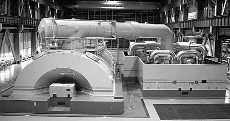 3. Steam turbines The main turbine is of a cross compound CC4F-46 type. External and cross sectional views of the turbine are shown in Figs.