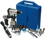1 15 Piece Tool Kit TL1061 Air Tools Great for do-it-yourself projects Includes: 1/2 impact wrench, 1-5/8 stroke air hammer, 3/4-13/16 SAE flip socket, 3 extension, (4) chisel bits, chisel spring