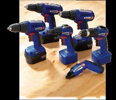 Cordless Drills Cordless Drills Features include: Larger, more powerful motors provide higher torque