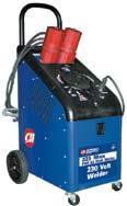 Input Power: 230 volt, 50 amp Output Power: 40-225 amps AC to weld steel from 18 gauge to 3/8 Duty Cycle: 20% @ 180 amps Features
