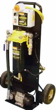 FBO Fuel Filter Trolley Cleaner fuel means lower costs and less engine wear Key Benefits Excellent portability, delivering fast on-site fuel polishing Protects engines from failure and unscheduled