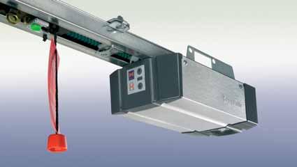 Garage door operator SupraMatic H Suitable for parking spaces, max. 100 door cycles (open/close) per day Push and pull force 1000 N, peak force 1200 N, opening speed approx.