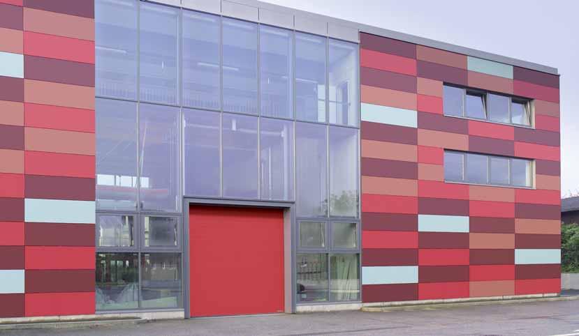 Coloured doors highlight corporate design 14 preferred colours! No surcharge for double-skinned steel sections take advantage of this discount!