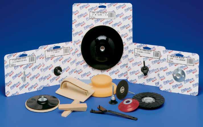 Accessory Items The convenience of one stop shopping is provided through the selection of accessories offered by United Abrasives to complement and match our product offering.